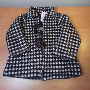 Girl's Brown Houndstooth Nanette Coat (24 M)